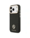 Etui Guess Grained Strass Logo MagSafe do Apple iPhone 17 Pro czarny