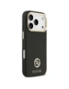 Etui Guess Grained Strass Logo MagSafe do Apple iPhone 17 Pro czarny