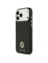 Etui Guess Grained Strass Logo MagSafe do Apple iPhone 17 Pro Max czarny