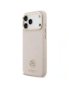 Etui Guess Grained Strass Logo MagSafe do Apple iPhone 17 Pro Max różowy