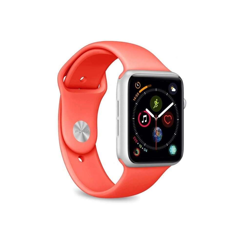 Wholesale Flexible PURO ICON Band Apple Watch 4/5/6/7/SE/8/9/Ultra 44/45/49mm (S/M & M/L) (Living Coral) - PUR084LIVCOR - {ean13} - Hurt