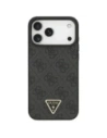 Etui Guess Leather 4G Triangle Strass MagSafe do Apple iPhone 17 Pro Max czarny