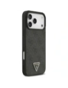 Etui Guess Leather 4G Triangle Strass MagSafe do Apple iPhone 17 Pro Max czarny
