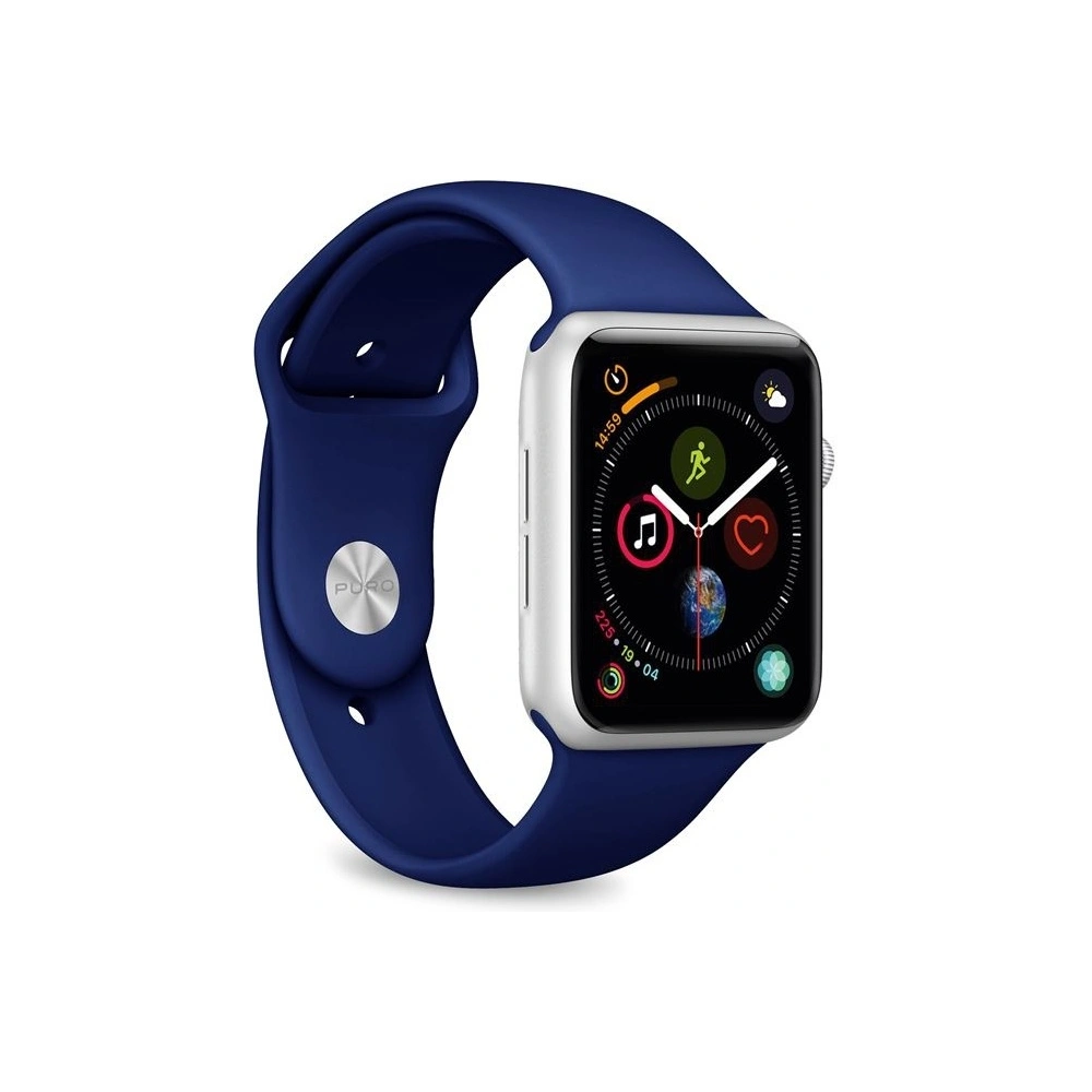 Wholesale Flexible PURO ICON Band Apple Watch 4/5/6/7/SE/8/9/Ultra 44/45/49mm (S/M & M/L) (navy blue) - PUR085NAV - {ean13} - Hurt