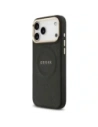 Etui Guess Peony Hot Stamp MagSafe do Apple iPhone 17 Pro Max czarny