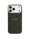Etui Guess Peony Hot Stamp MagSafe do Apple iPhone 17 Pro Max czarny