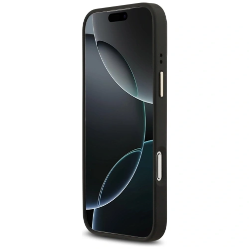 Etui Guess Peony Hot Stamp MagSafe do Apple iPhone 17 Pro Max czarny