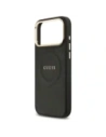 Etui Guess Peony Hot Stamp MagSafe do Apple iPhone 17 Pro Max czarny