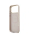 Etui Guess Peony Hot Stamp MagSafe do Apple iPhone 17 Pro Max różowy