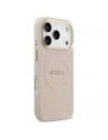 Etui Guess Peony Hot Stamp MagSafe do Apple iPhone 17 Pro różowy