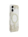 Etui Guess Resin Bottom Glitter MagSafe do Apple iPhone 17 złoty