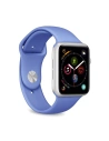 Elastický pás PURO ICON Band Apple Watch 4/5/6/7/SE/8/9/Ultra 44/45/49mm (S/M & M/L) (modrý)