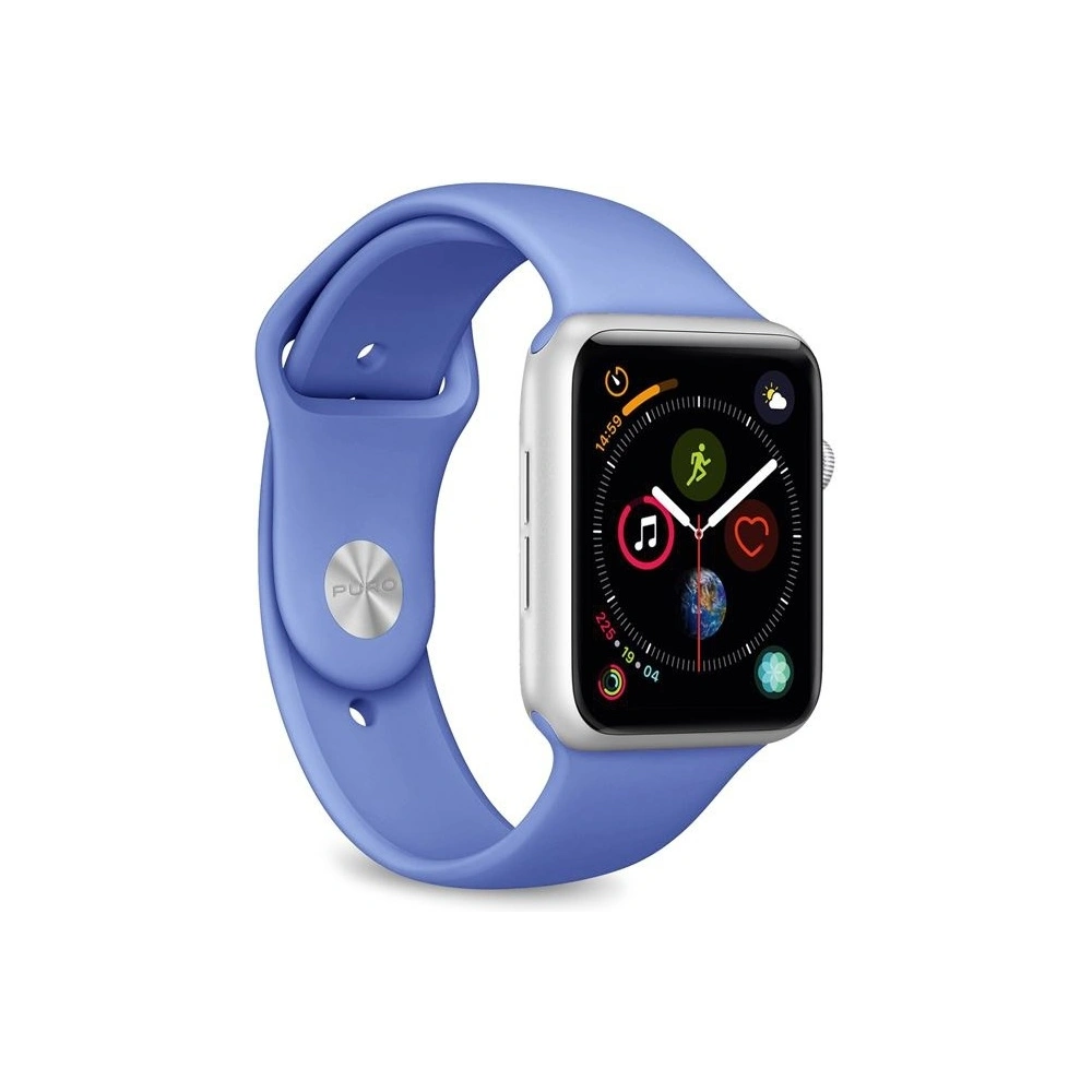 Hurtownia GSM - Elastický pás PURO ICON Band Apple Watch 4/5/6/7/SE/8/9/Ultra 44/45/49mm (S/M & M/L) (modrý) - PUR086BLU - {ean13} - Hurt