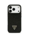 Etui Guess Rhinestone Triangle Logo do Apple iPhone 17 Pro czarny