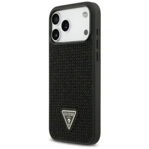 Etui Guess Rhinestone Triangle Logo do Apple iPhone 17 Pro Max czarny