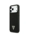 Etui Guess Rhinestone Triangle Logo do Apple iPhone 17 Pro Max czarny