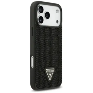 Etui Guess Rhinestone Triangle Logo do Apple iPhone 17 Pro Max czarny