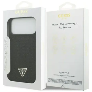 Etui Guess Rhinestone Triangle Logo do Apple iPhone 17 Pro Max czarny