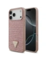 Etui Guess Rhinestone Triangle Logo do Apple iPhone 17 Pro Max różowy