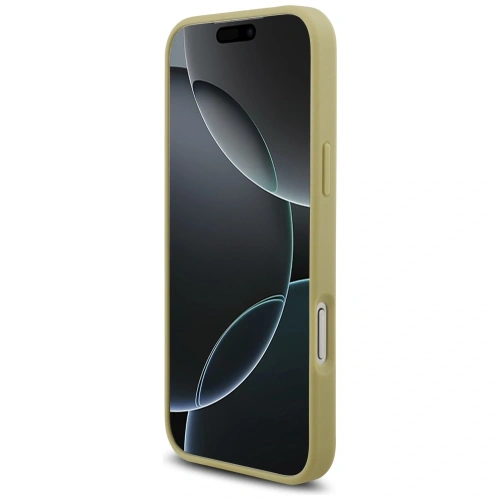 Etui Guess Rhinestone Triangle Logo do Apple iPhone 17 Pro Max złoty