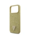 Etui Guess Rhinestone Triangle Logo do Apple iPhone 17 Pro Max złoty