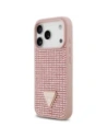 Etui Guess Rhinestone Triangle Logo do Apple iPhone 17 Pro różowy