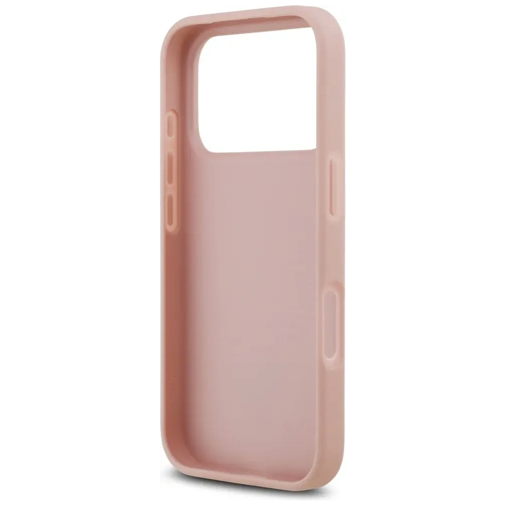Etui Guess Rhinestone Triangle Logo do Apple iPhone 17 Pro różowy