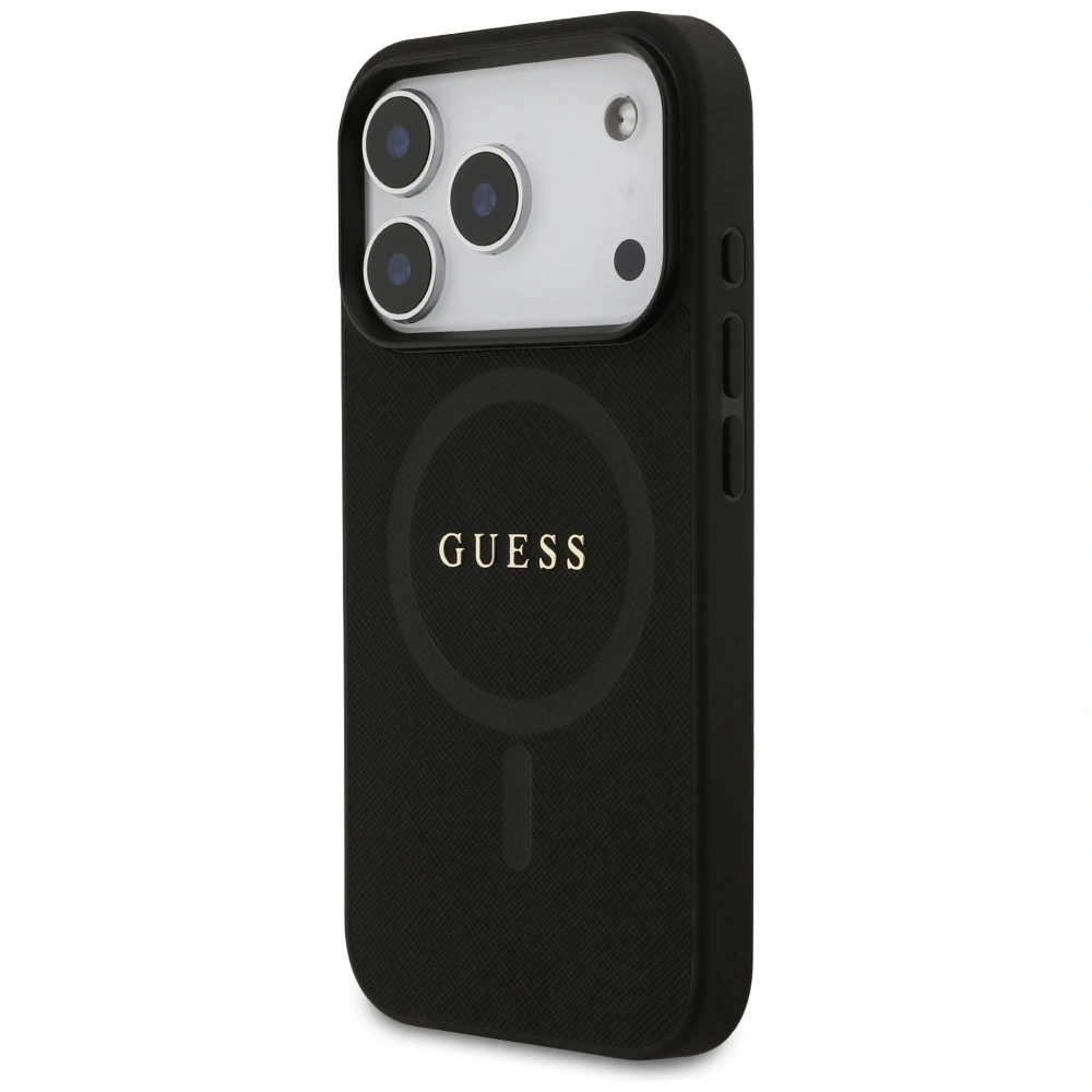 Kryt Guess Saffiano Classic Logo MagSafe Apple iPhone 17 Pro black