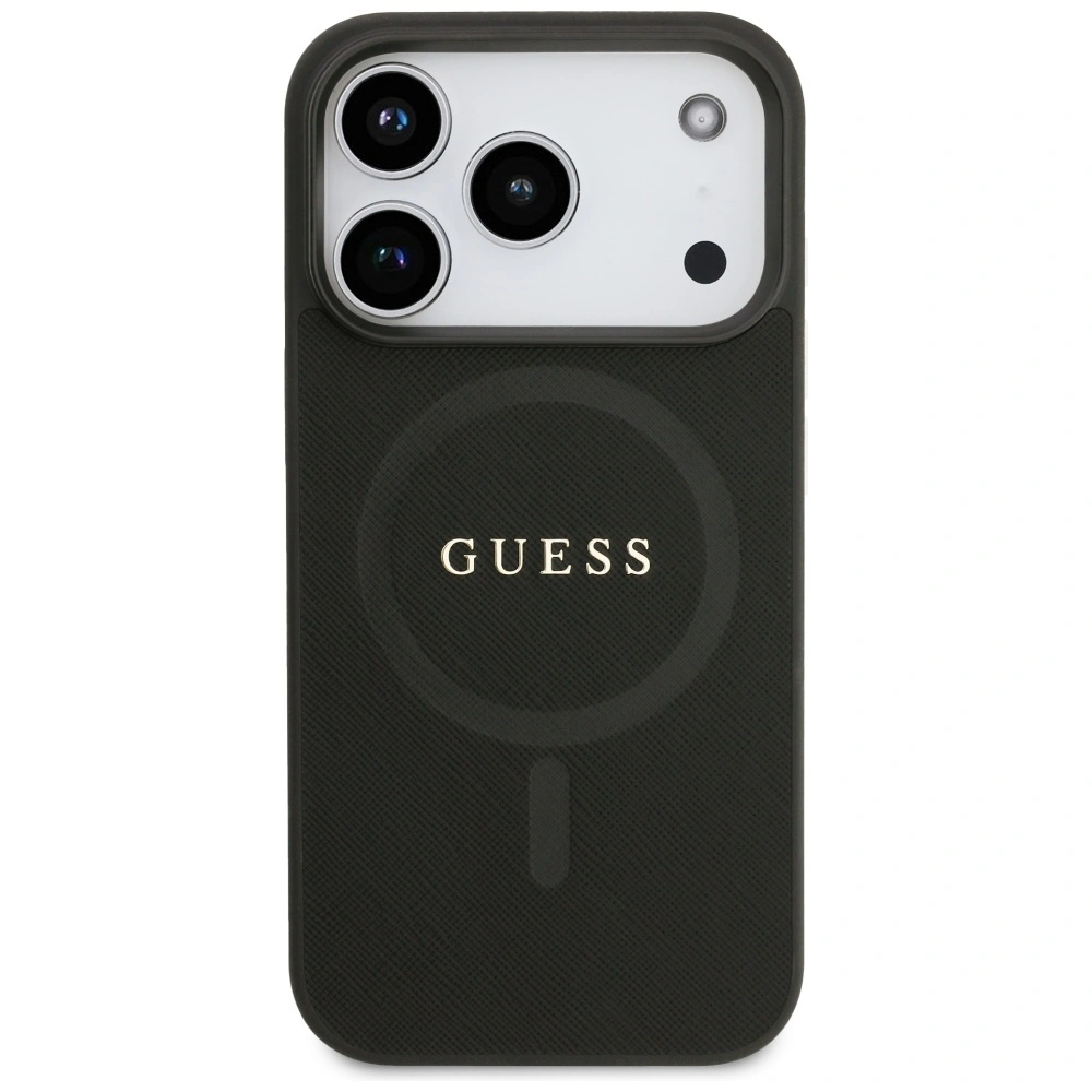 Kryt Guess Saffiano Classic Logo MagSafe Apple iPhone 17 Pro black