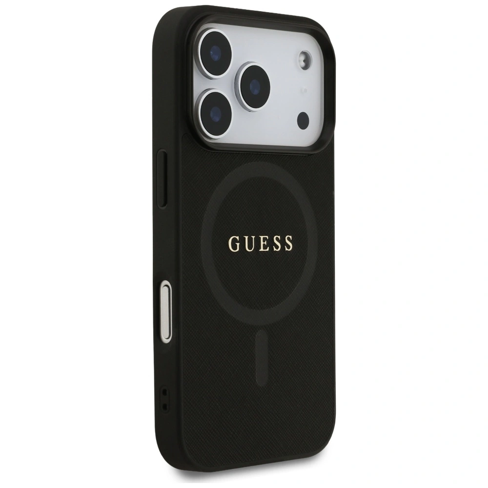 Kryt Guess Saffiano Classic Logo MagSafe Apple iPhone 17 Pro black