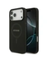 Etui Guess Saffiano Classic Logo MagSafe do Apple iPhone 17 Pro Max czarny