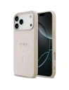 Etui Guess Saffiano Classic Logo MagSafe do Apple iPhone 17 Pro Max różowy