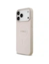 Etui Guess Saffiano Classic Logo MagSafe do Apple iPhone 17 Pro Max różowy