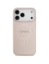 Etui Guess Saffiano Classic Logo MagSafe do Apple iPhone 17 Pro Max różowy