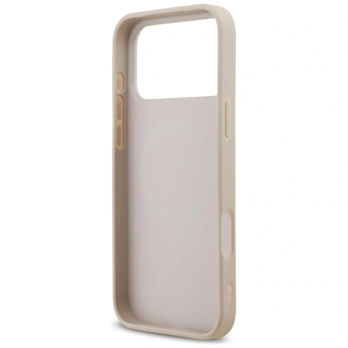 Etui Guess Saffiano Classic Logo MagSafe do Apple iPhone 17 Pro Max różowy