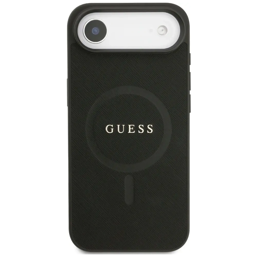 Etui Guess Saffiano Classic Logo MagSafe do Apple iPhone Air czarny