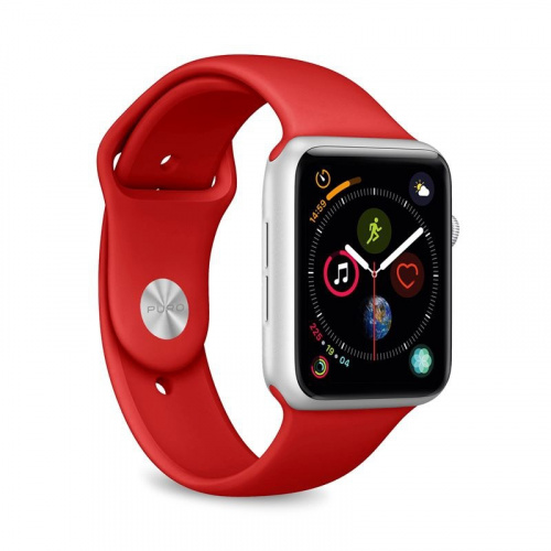 Puro Distributor - 8033830279492 - PUR087RED - PURO ICON Apple Watch Band 42 / 44 mm (S/M & M/L) (red) - B2B homescreen