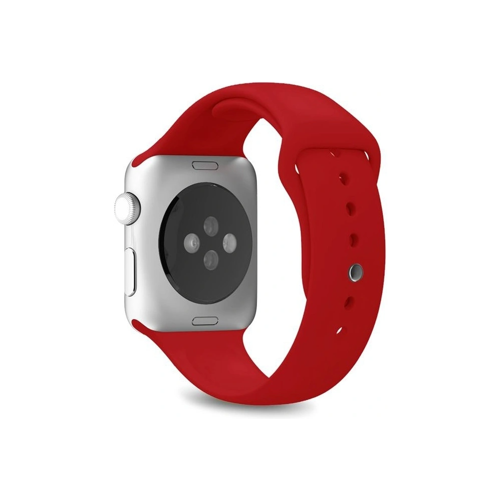 Hurtownia GSM - Elastický pásek PURO ICON Band Apple Watch 4/5/6/7/SE/8/9/Ultra 44/45/49mm (S/M & M/L) (červený) - PUR087RED - {ean13} - Hurt
