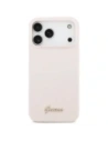 Etui Guess Silicone Script Metal Logo MagSafe do Apple iPhone 17 Pro Max różowy