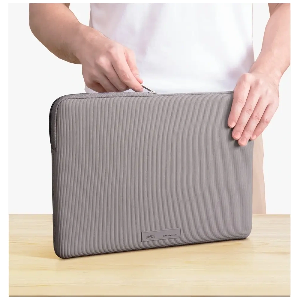 Torba na laptopa UNIQ Cyprus Ridge Edition Laptop Sleeve 16" water-resistant neoprene szary