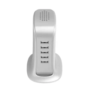 Ładowarka sieciowa DUDAO A5 EU 5xUSB-A z wbudowanym kablem sieciowym EU biały