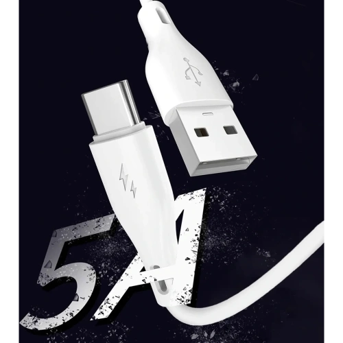 Kabel DUDAO L2T USB-A / USB-C 5A 1m biały