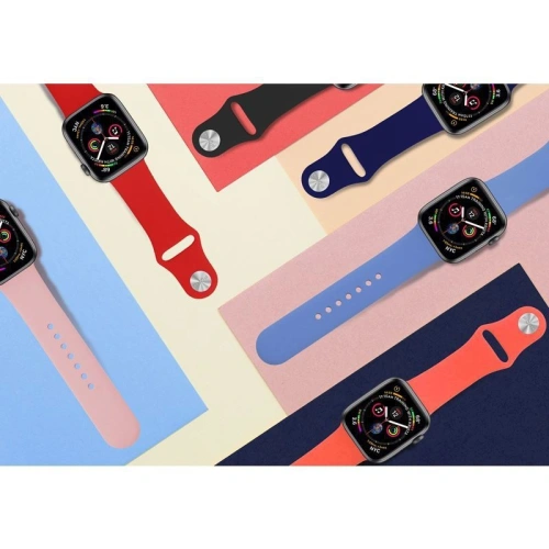 Elastyczny pasek PURO ICON Band Apple Watch 4/5/6/7/SE/8/9/Ultra 44/45/49mm (S/M & M/L) (czarny)