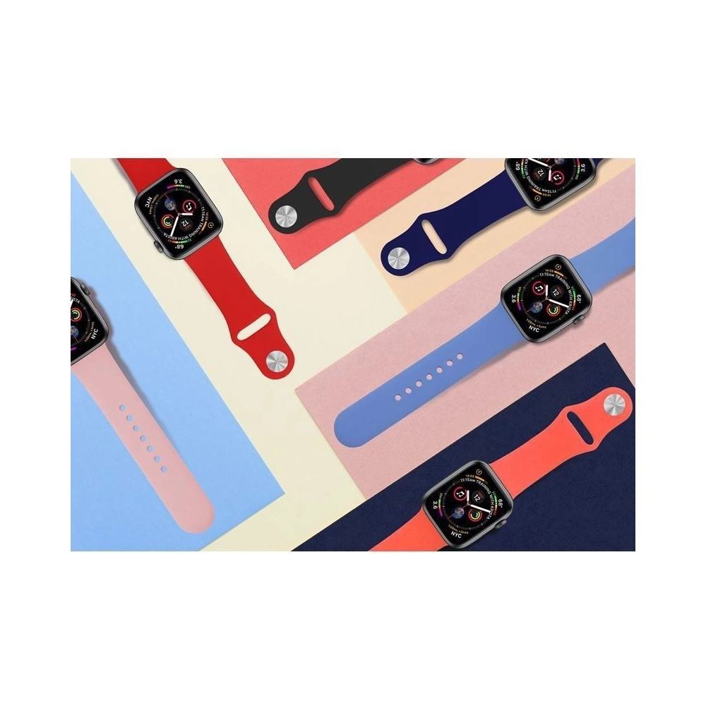 Hurtownia GSM - Elastický pásek PURO ICON Band Apple Watch 4/5/6/7/SE/8/9/Ultra 44/45/49mm (S/M & M/L) (černý) - PUR089BLK - {ean13} - Hurt