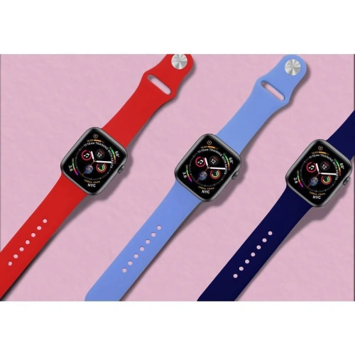 Elastyczny pasek PURO ICON Band Apple Watch 4/5/6/7/SE/8/9/Ultra 44/45/49mm (S/M & M/L) (czarny)