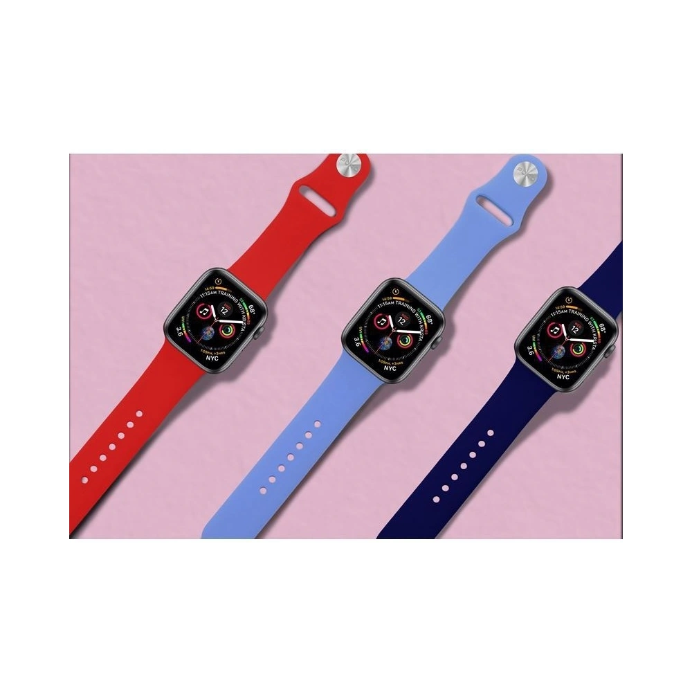 Hurtownia GSM - Elastický pásek PURO ICON Band Apple Watch 4/5/6/7/SE/8/9/Ultra 44/45/49mm (S/M & M/L) (černý) - PUR089BLK - {ean13} - Hurt