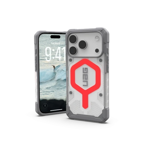 Etui UAG Urban Armor Gear Pathfinder Clear MagSafe Bundle do Apple iPhone 17 Pro MagSafe + smycz na nadgarstek (blues)