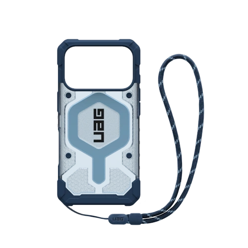 Etui UAG Urban Armor Gear Pathfinder Clear MagSafe Bundle do Apple iPhone 17 Pro MagSafe + smycz na nadgarstek (blues)