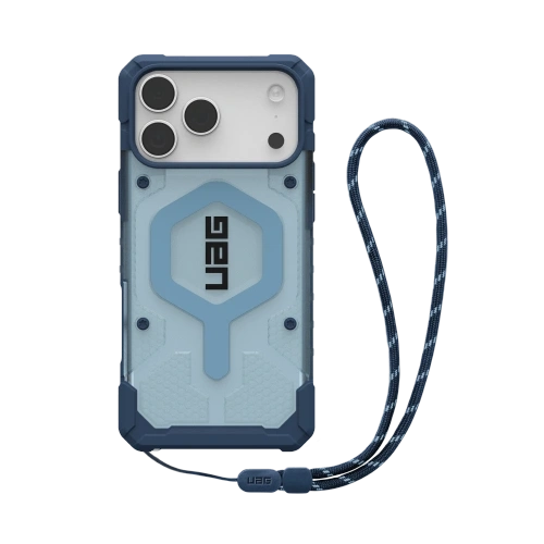 Etui UAG Urban Armor Gear Pathfinder Clear MagSafe Bundle do Apple iPhone 17 Pro Max MagSafe + smycz na nadgarstek (blues)
