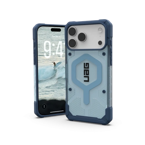 Etui UAG Urban Armor Gear Pathfinder Clear MagSafe Bundle do Apple iPhone 17 Pro Max MagSafe + smycz na nadgarstek (blues)